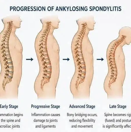 Healing in Water: How Aquatic Therapy Transforms Life with Ankylosing Spondylitis 2 progression of ankylosing spondylitis